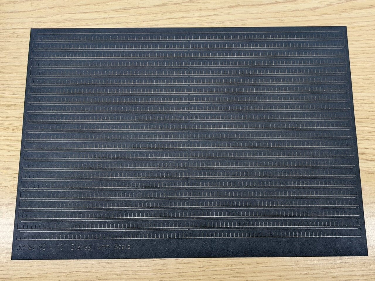 4mm Scale 10" Wide Slate Strips (4x A4 sheets)