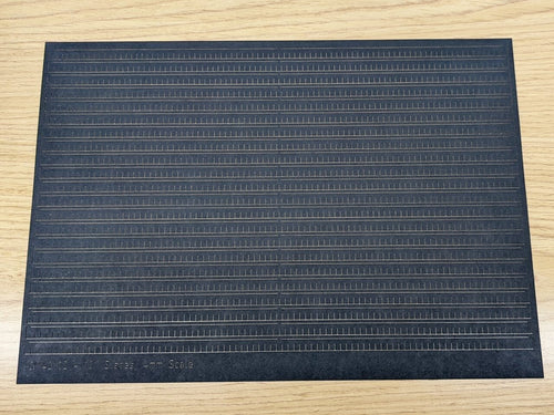 4mm Scale 10" Wide Slate Strips (4x A4 sheets)