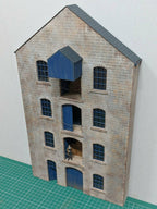 7mm Canal Warehouse End 1 - Brick (Cut to Order)