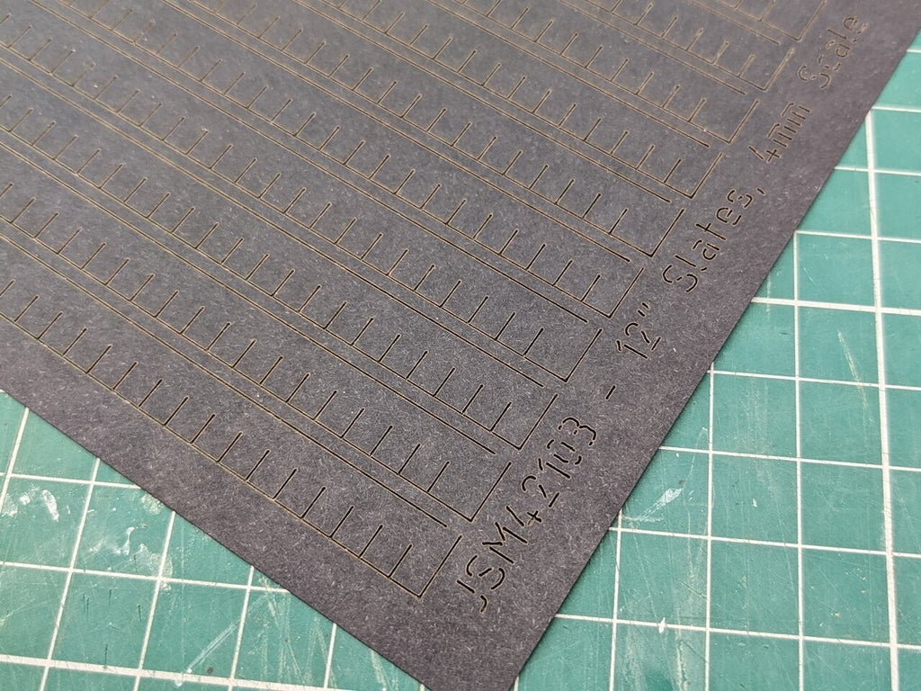 4mm Scale Roof Slate Selection Pack (6x A4 sheets)