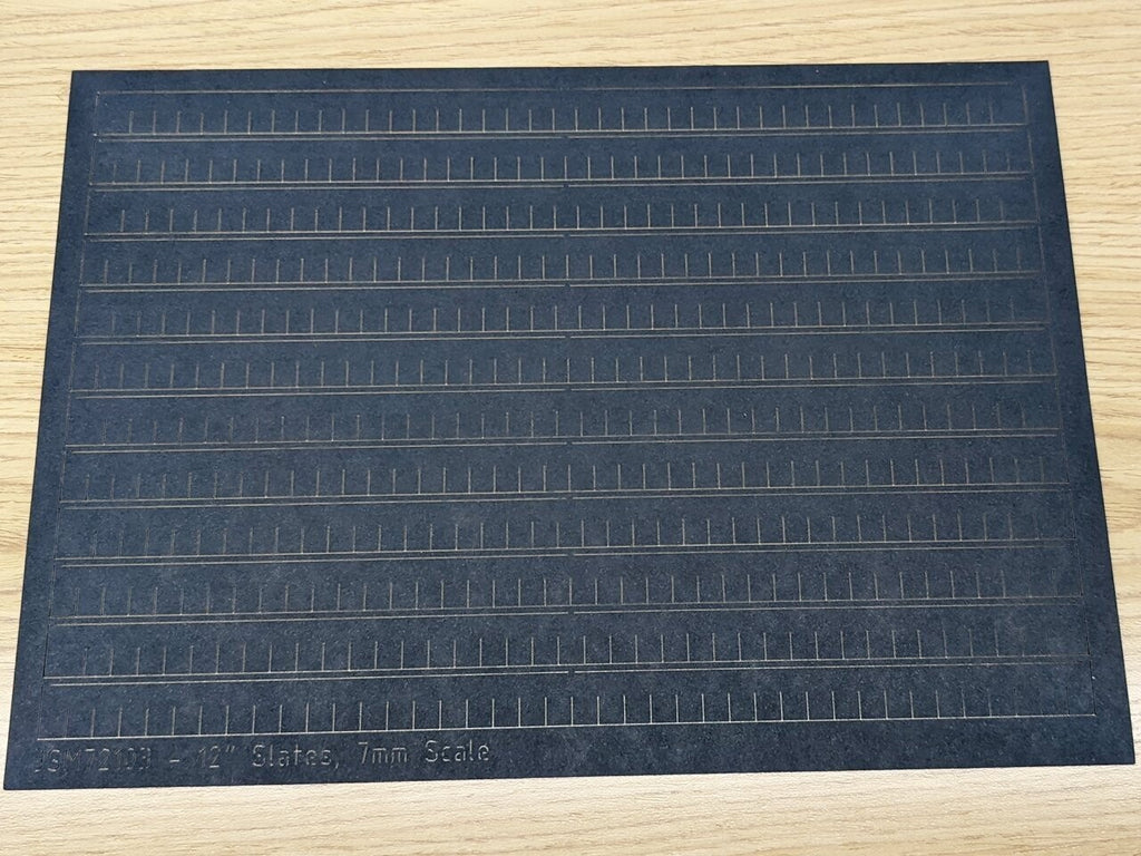 7mm Scale Roof Slate Selection Pack (6x A4 sheets)