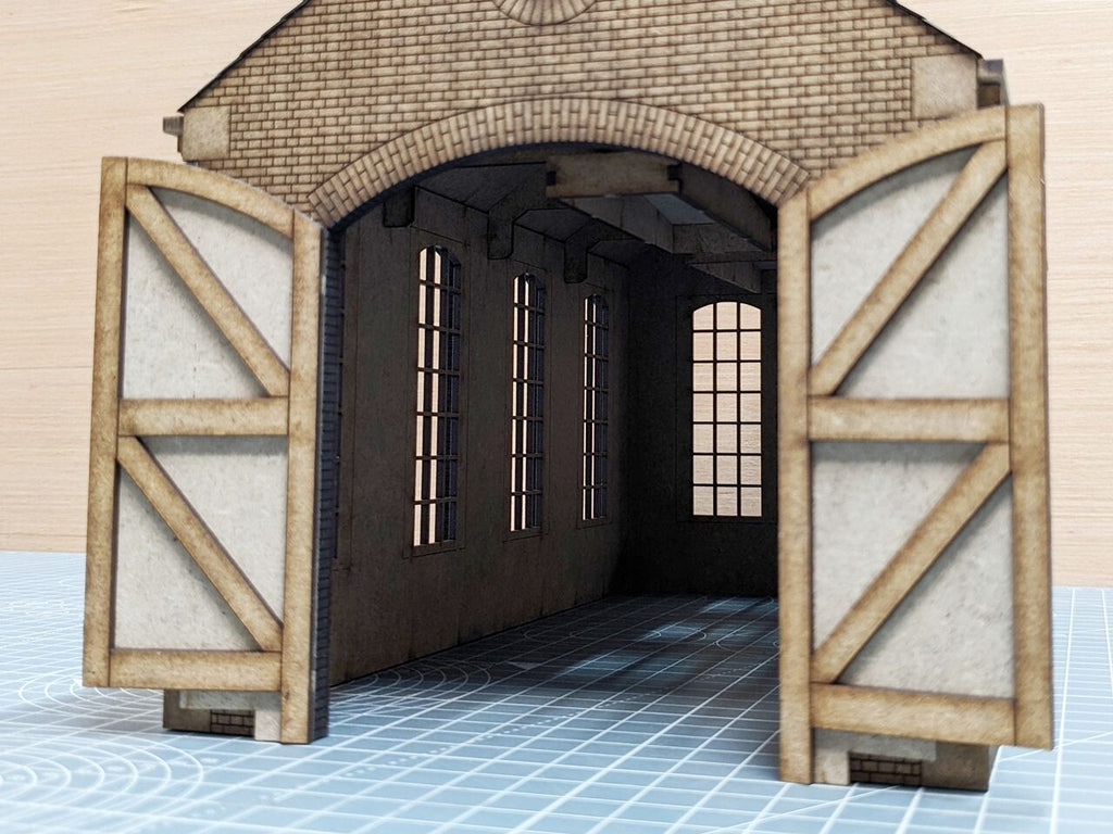 7mm Small Industrial Shed - Brick