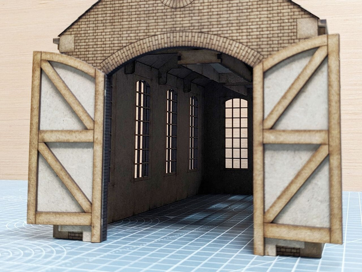 7mm Small Industrial Shed - Brick