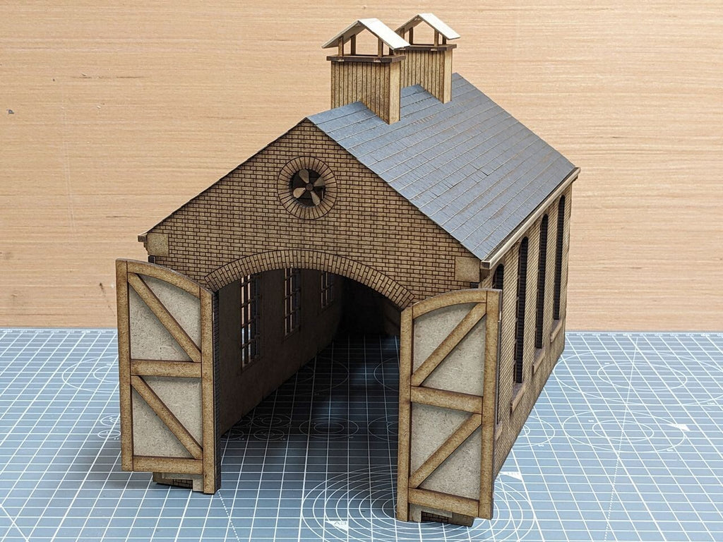 7mm Small Industrial Shed - Brick