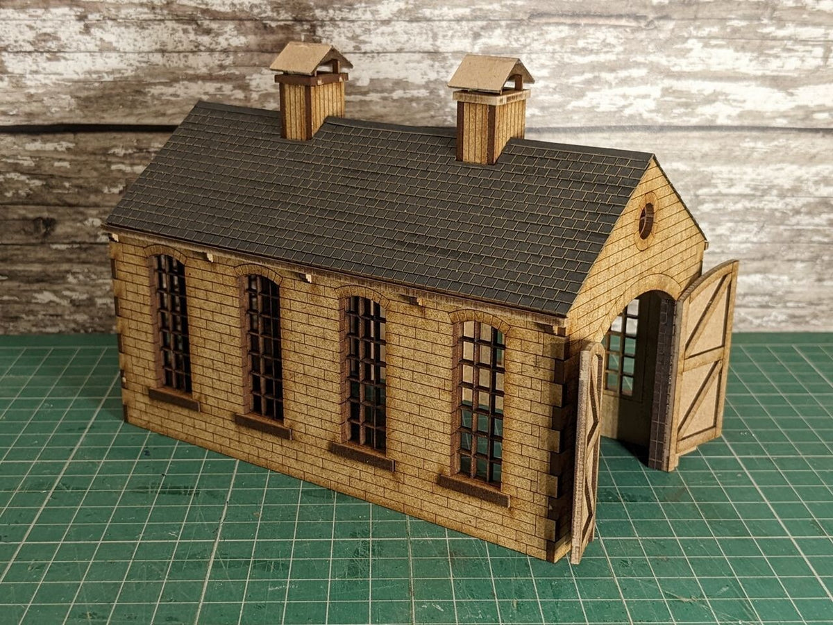 7mm Small Industrial Shed - Stone