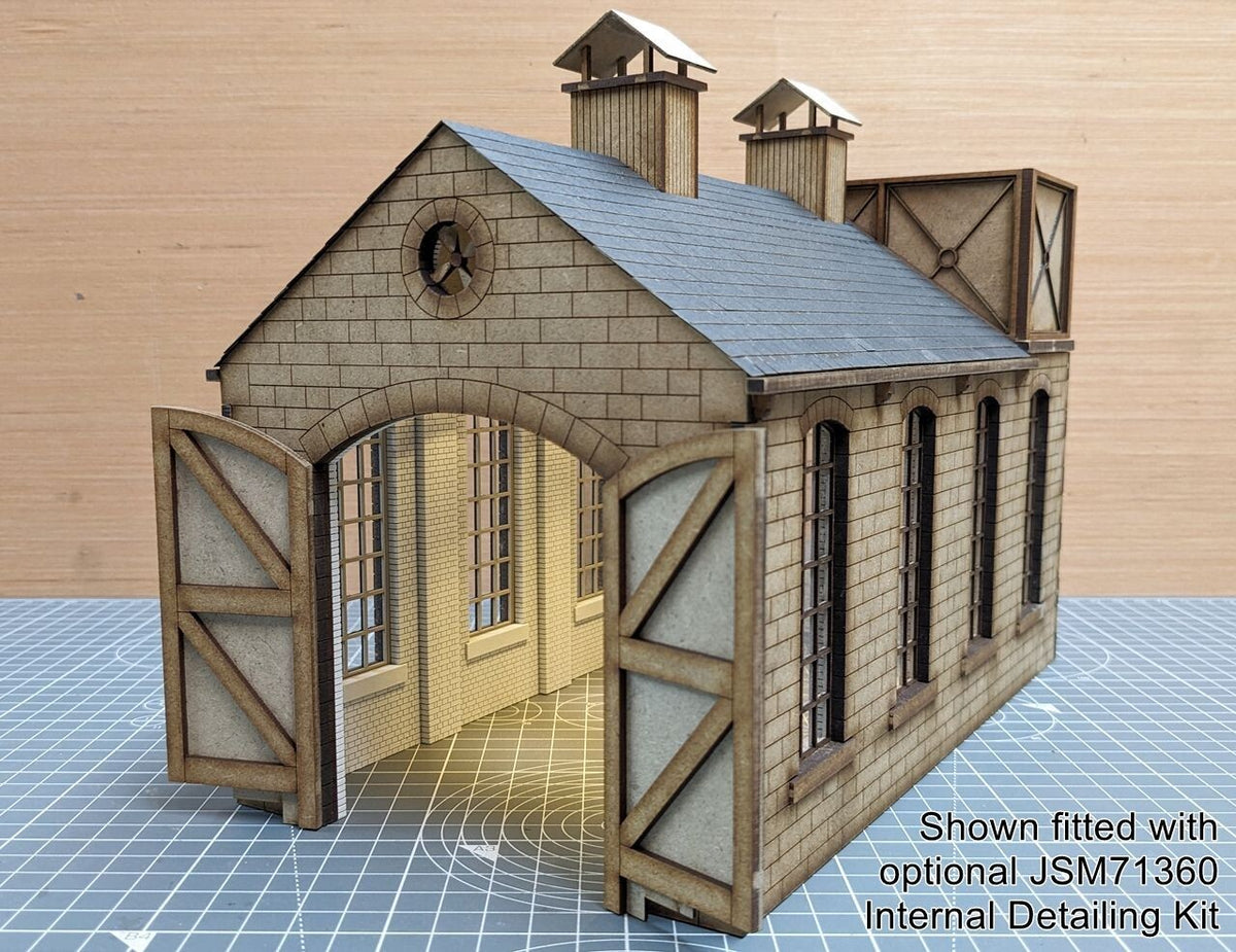 7mm Small Industrial Shed w/Tank - Stone