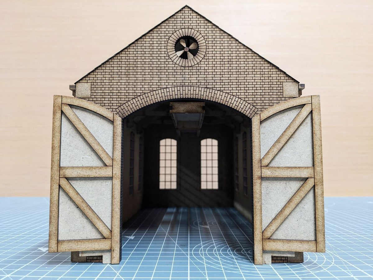 7mm Small Industrial Shed w/Tank - Brick
