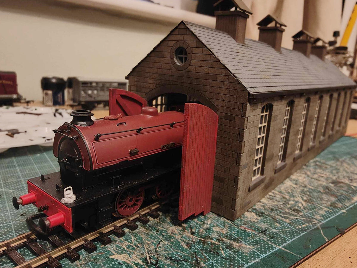 Double-Length Industrial Shed - Brick