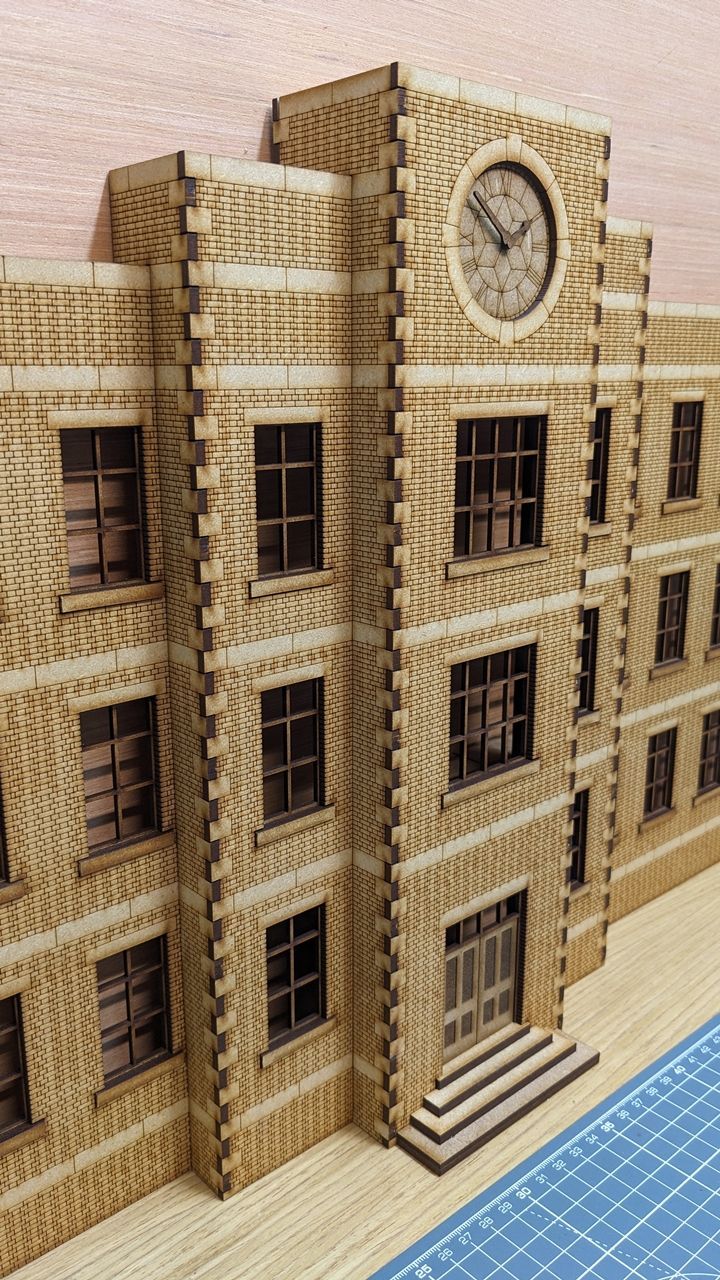 7mm Low Relief Factory Entrance (Brick) (Cut to Order)