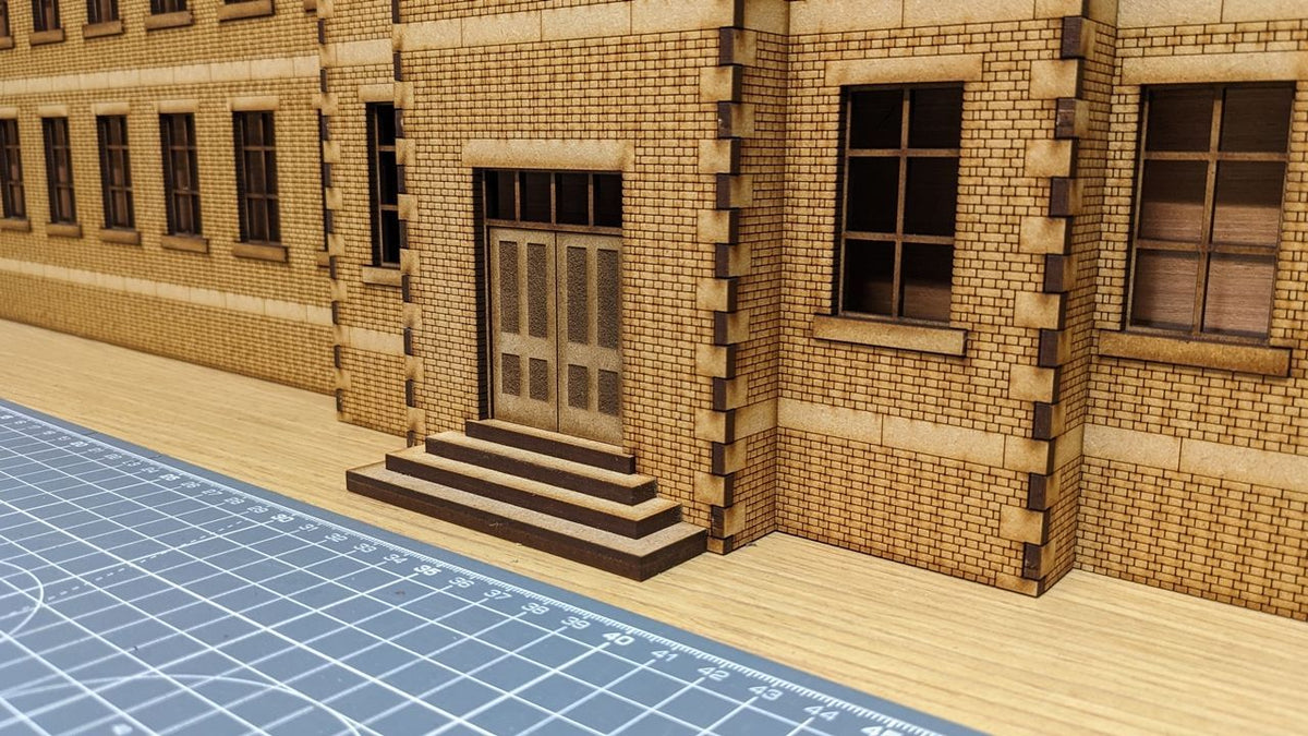 7mm Low Relief Factory Entrance (Brick) (Cut to Order)