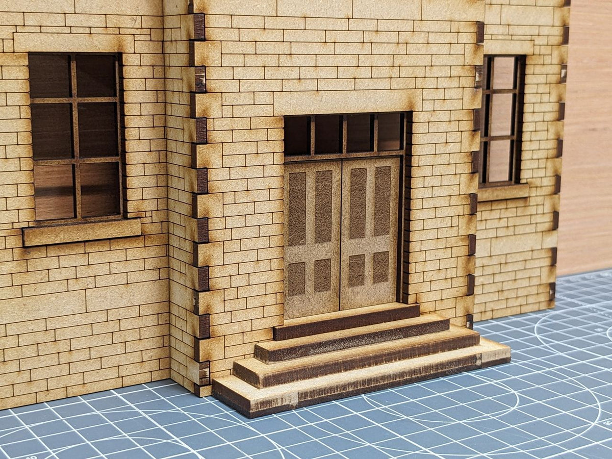 7mm Low Relief Factory Entrance (Stone) (Cut to Order)