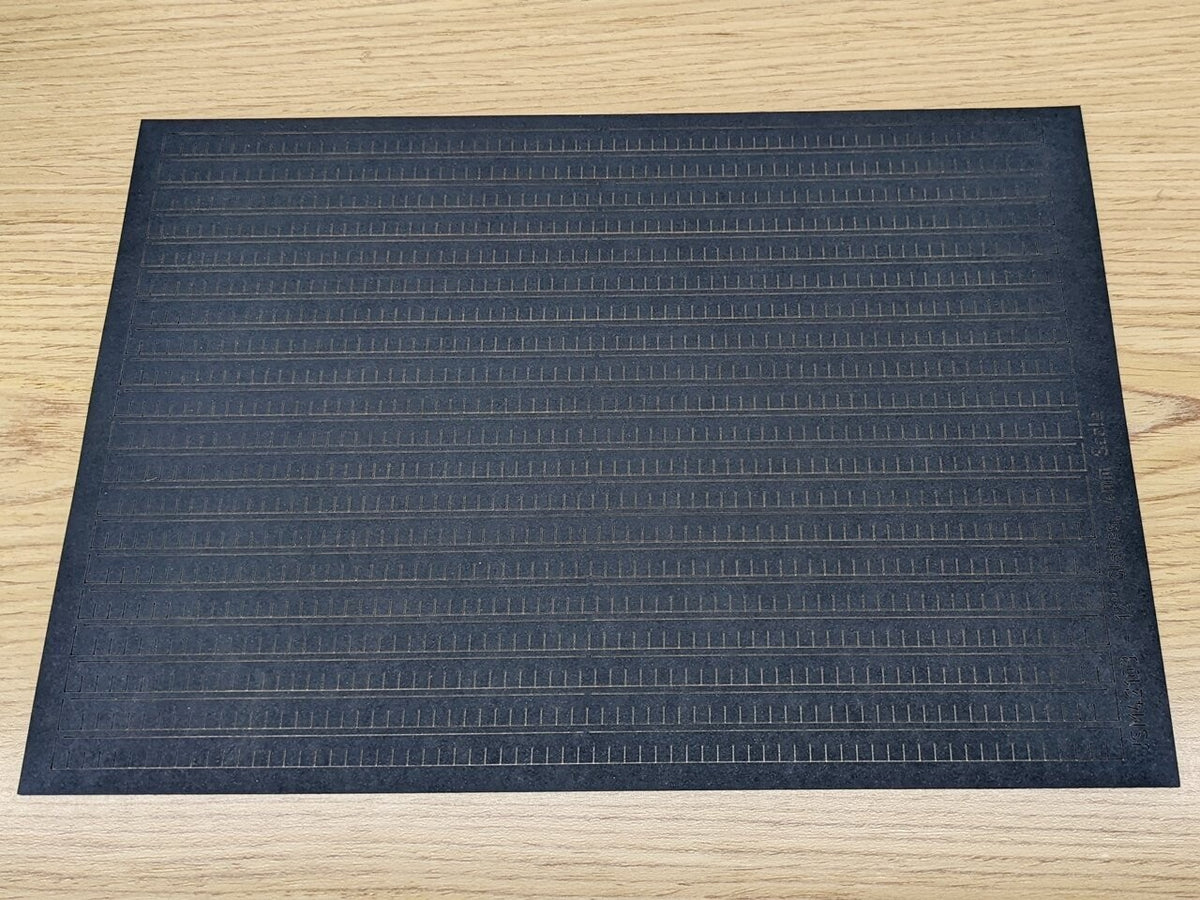 4mm Scale 12" Wide Slate Strips (4x A4 sheets)