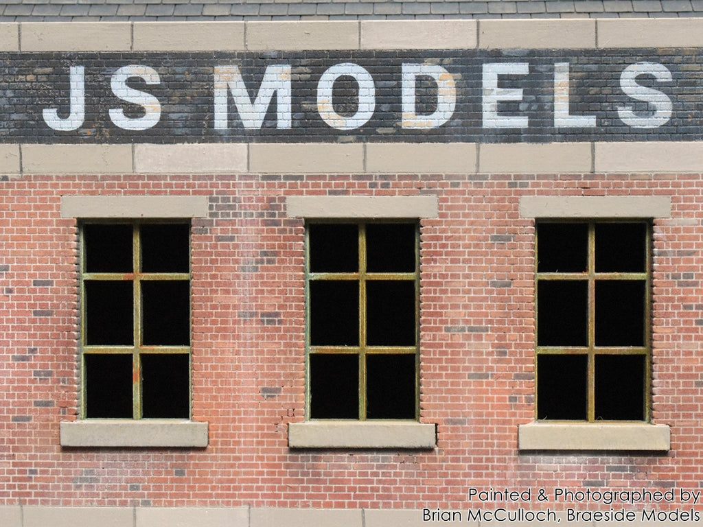 Medium Low-Relief Factory Back - Brick