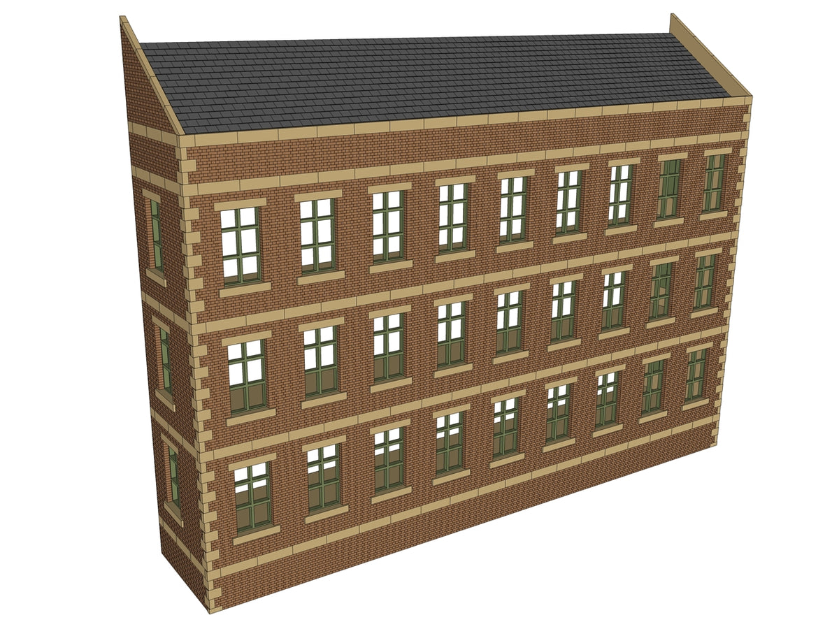 Medium Low-Relief Factory Back - Brick