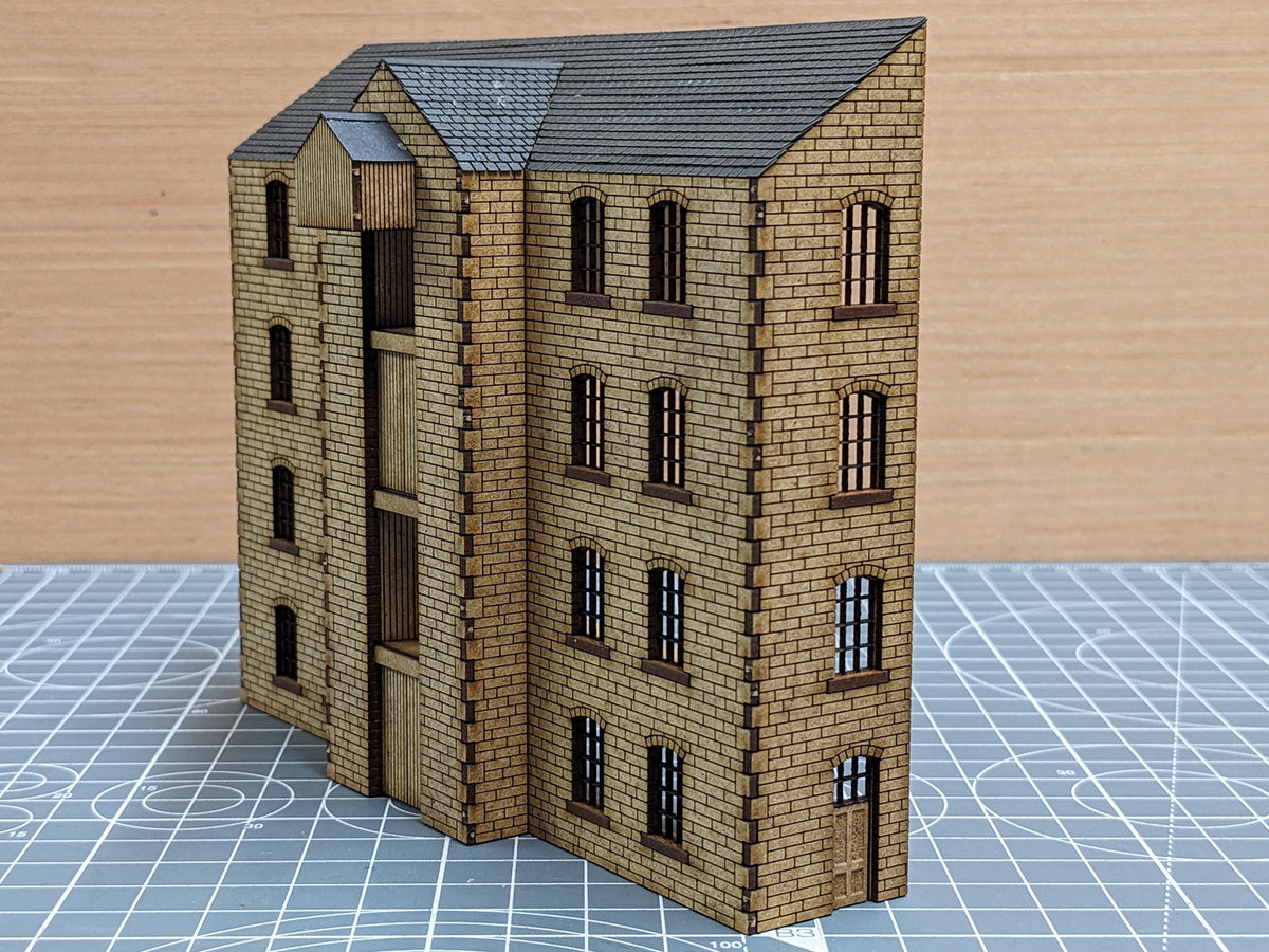 2mm Scale Canal Warehouse Front