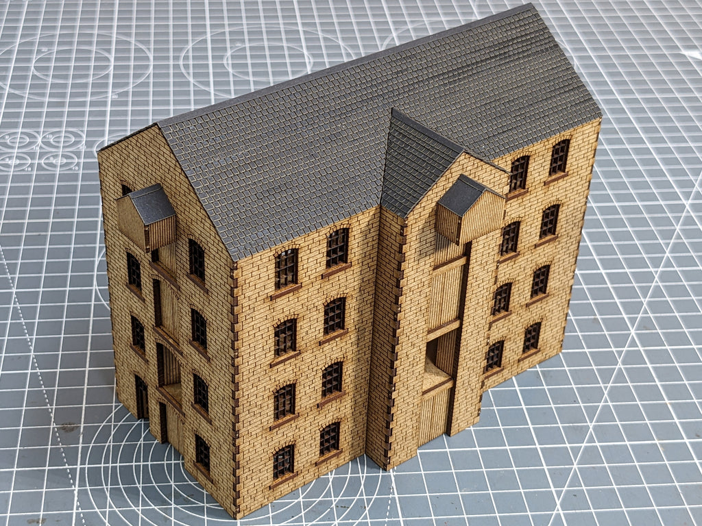 2mm Scale Canal Warehouse Full Building