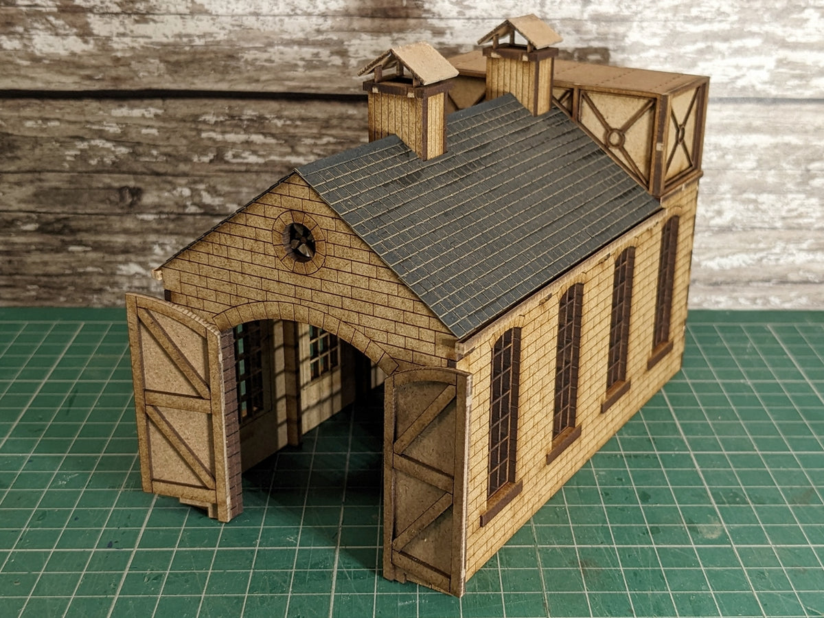 Small Industrial Shed w/Tank - Brick