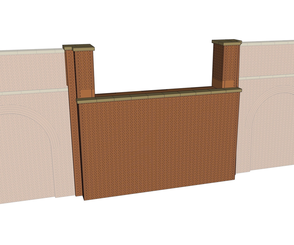 Retaining Wall Abutment 100mm - Brick