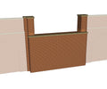 Retaining Wall Abutment 100mm - Brick