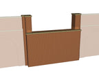 Retaining Wall Abutment 100mm - Brick