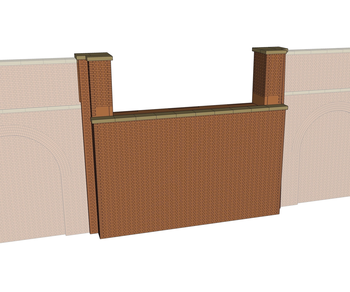 Retaining Wall Abutment 100mm - Brick