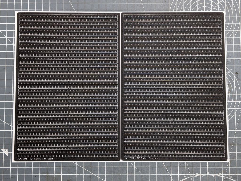2mm Scale 12" Wide Slate Strips (2x A5 sheets)